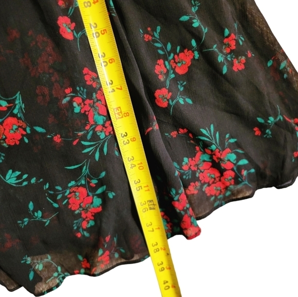 Nwt Lauren Ralph Lauren Floral Flutter-Sleeves Dress Size 2 - Picture 6 of 16